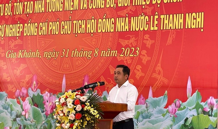 Bí thư Tỉnh ủy Hải Dương phát biểu tại buổi Lễ.