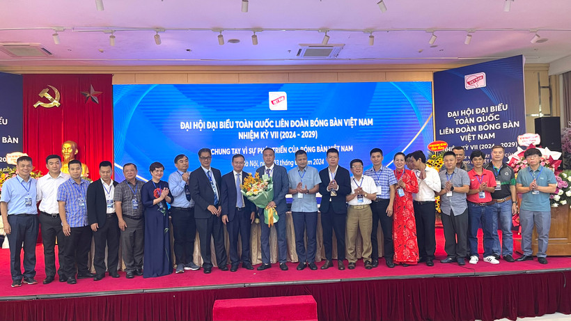 Các thành viên Ban chấp hành Liên đoàn bóng bàn Việt Nam khóa VII (nhiệm kỳ 2024-2029).