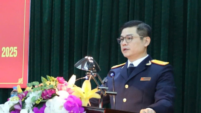 Phó Tổng cục trưởng Vũ Chí Hùng phát biểu chỉ đạo tại Hội nghị.