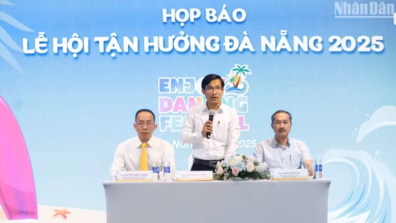 Đà Nẵng họp báo công bố Lễ hội Tận hưởng Đà Nẵng 2025. (Ảnh: ANH ĐÀO)