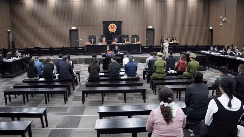 Một phiên xét xử tại Tòa án nhân dân thành phố Hà Nội.