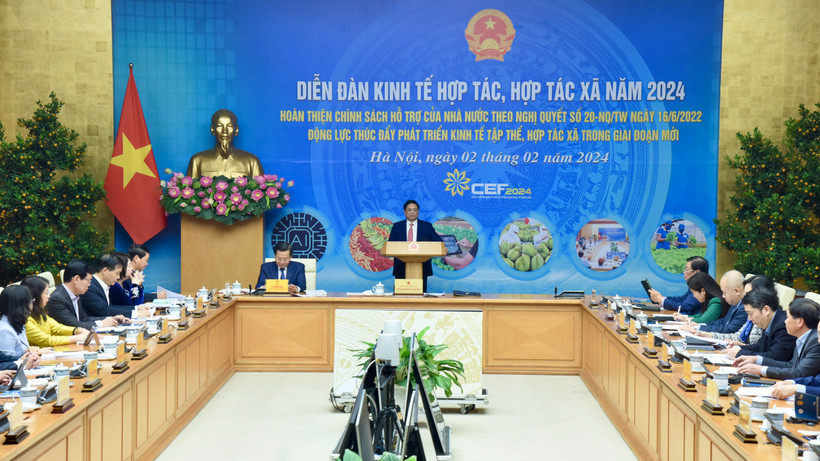 Quang cảnh Diễn đàn kinh tế hợp tác, hợp tác xã năm 2024.