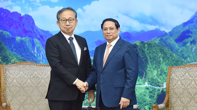 Thủ tướng Phạm Minh Chính tiếp Đại sứ Nhật Bản tại Việt Nam Yamada Takio.