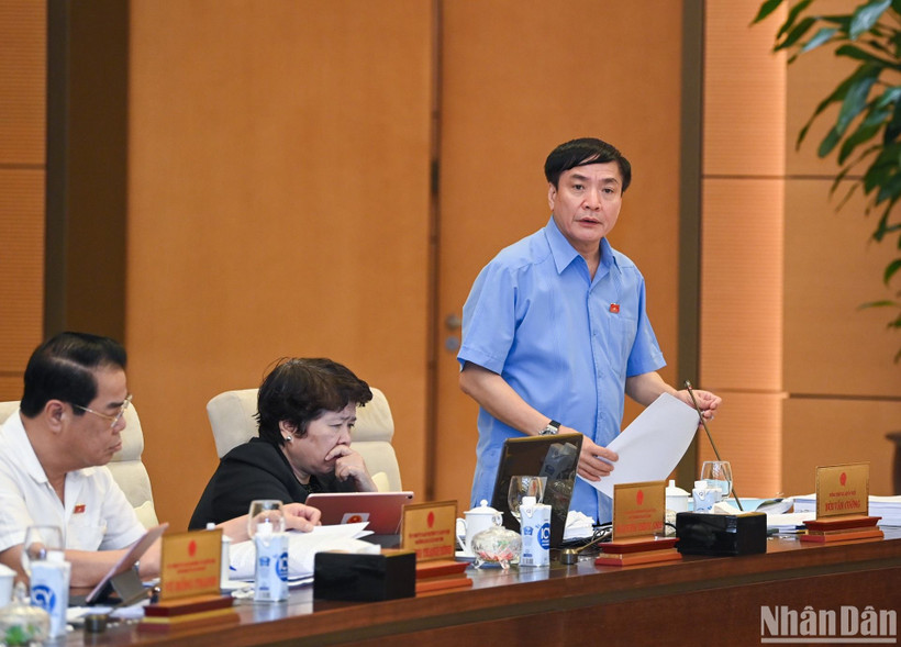 Tổng Thư ký Quốc hội, Chủ nhiệm Văn phòng Quốc hội Bùi Văn Cường cho biết công tác chuẩn bị Kỳ họp thứ 6 cơ bản hoàn tất. (Ảnh: DUY LINH)