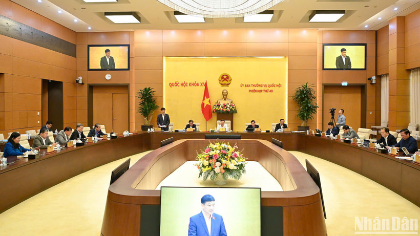 Quang cảnh phiên họp chiều 10/3. (Ảnh: DUY LINH)