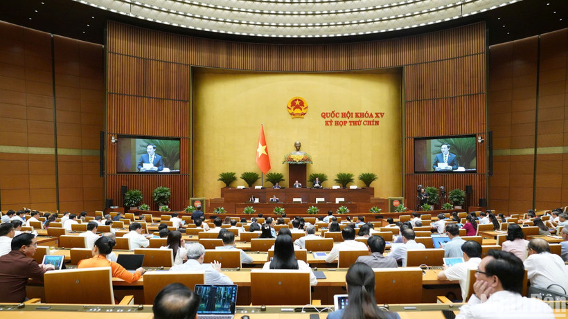 Kỳ họp thứ 9, Quốc hội khóa XV. (Ảnh: DUY LINH)