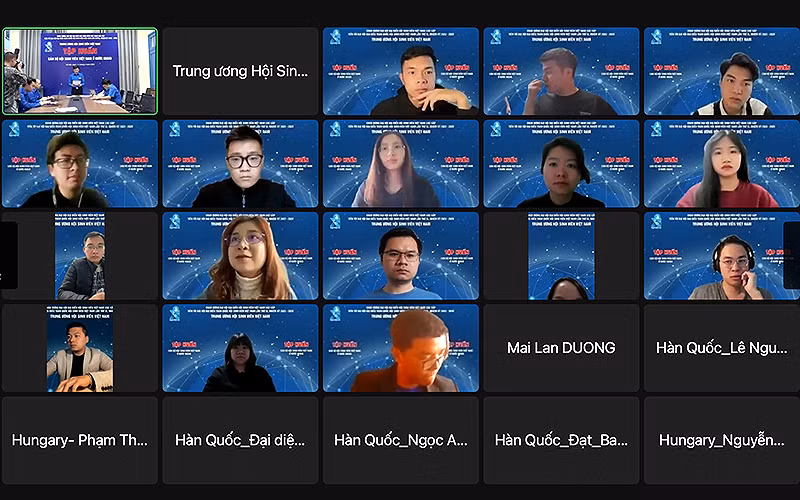 Đại biểu từ các điểm cầu trên toàn thế giới tham dự Hội nghị.