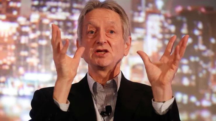 Geoffrey Hinton được xem là người tiên phong trong lĩnh vực nghiên cứu trí tuệ nhân tạo. (Ảnh: CNBC)