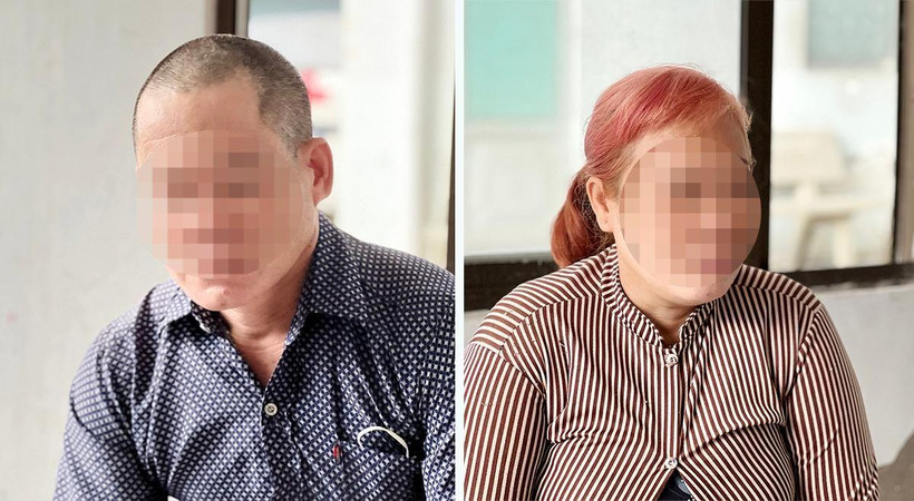 Hai bị can Trương Văn Ất và Trần Thị Dọn.