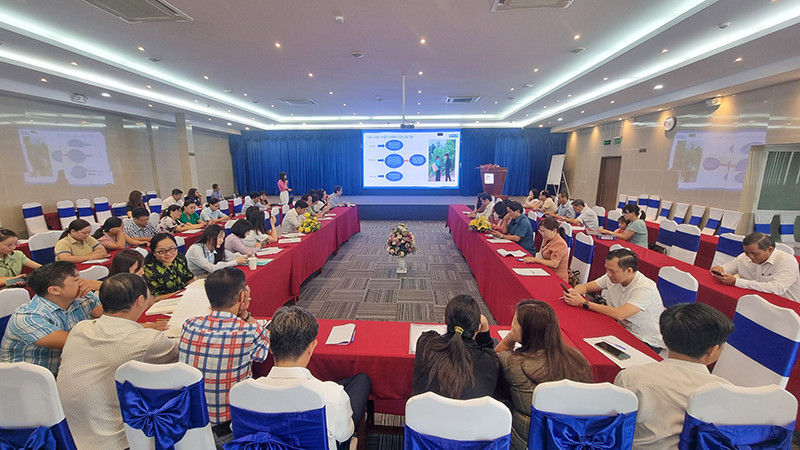 Đại biểu các tỉnh, thành phố phía nam tham gia tập huấn về công tác bảo vệ trẻ em. 