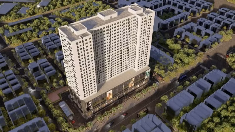 Phối cảnh dự án nhà ở xã hội Hạ Đình, huyện Thanh Trì, Hà Nội. 