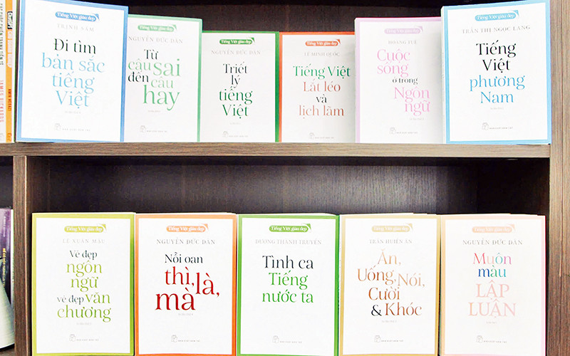 Bộ sách “Tiếng Việt giàu đẹp”. (ảnh Nhà xuất bản Trẻ)