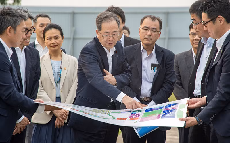 Tham quan thực địa dự án Thành phố thông minh Bắc Hà Nội.