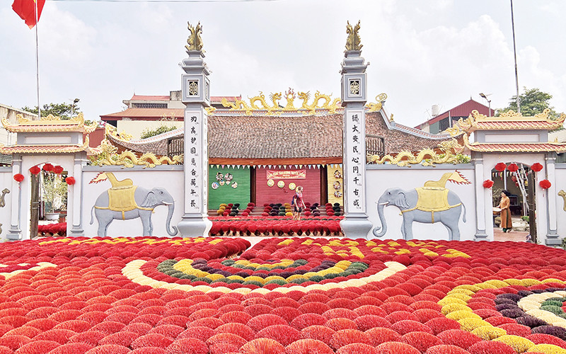 Sắc mầu Làng hương Quảng Phú Cầu, huyện Ứng Hòa. 