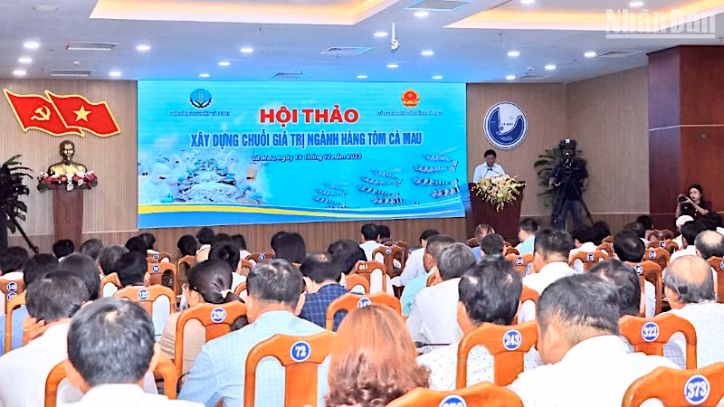 Hội thảo “xây dựng chuỗi giá trị ngành hàng tôm Cà Mau” nhận được sự quan tâm các bên có liên quan trong ngành hàng tôm.