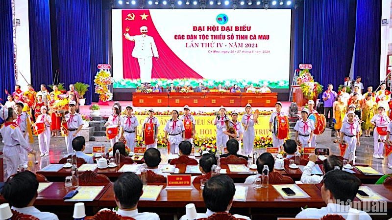 Quang cảnh Đại hội đại biểu các dân tộc thiểu số tỉnh Cà Mau lần thứ 4 năm 2024.