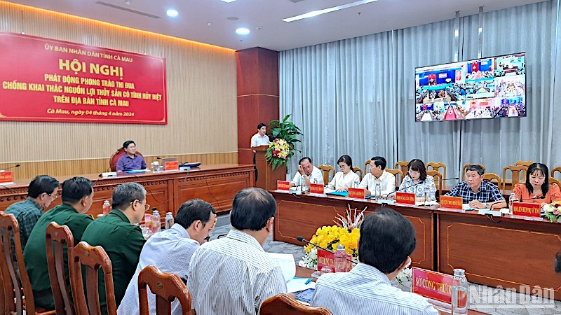Cà Mau hội nghị phát động phong trào thi đua chống khai thác nguồn lợi thủy sản có tính chất hủy diệt.