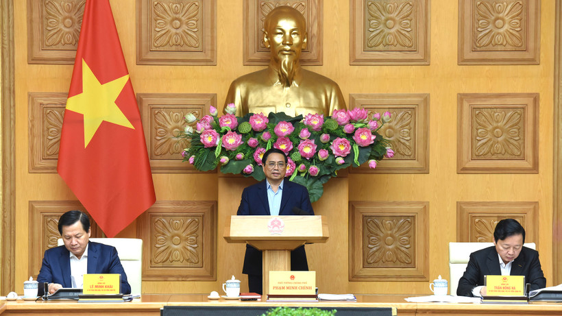 Thủ tướng Phạm Minh Chính dự và chủ trì cuộc họp.