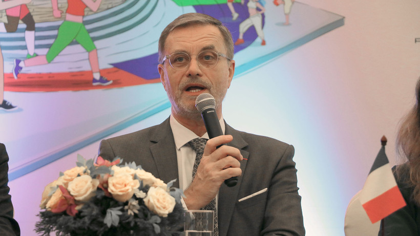 Đại sứ Pháp Olivier Brochet cho biết Lễ hội năm nay hướng đến giới trẻ và gia đình. (Ảnh: Diệp Thảo)