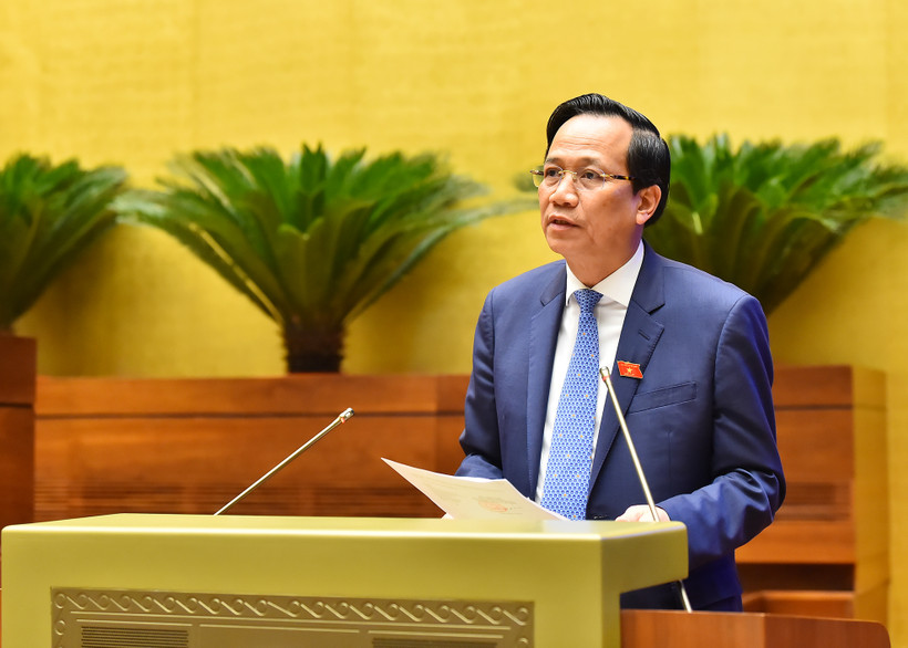 Bộ trưởng Lao động-Thương binh và Xã hội Đào Ngọc Dung. (Ảnh: Duy Linh)