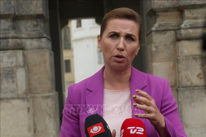 Thủ tướng Đan Mạch Mette Frederiksen. Ảnh: Ngọc Biên/PV TTXVN tại CH Czech
