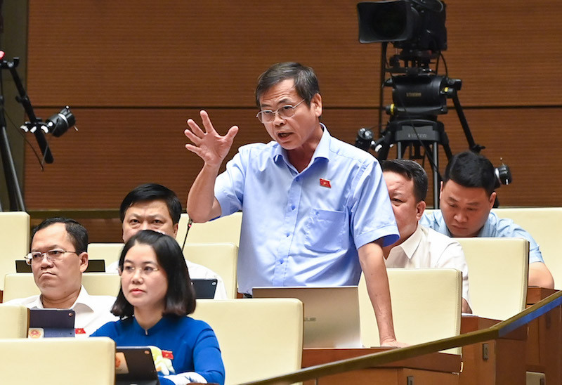 Đại biểu Trần Hữu Hậu (đoàn Tây Ninh). Ảnh: Duy Linh