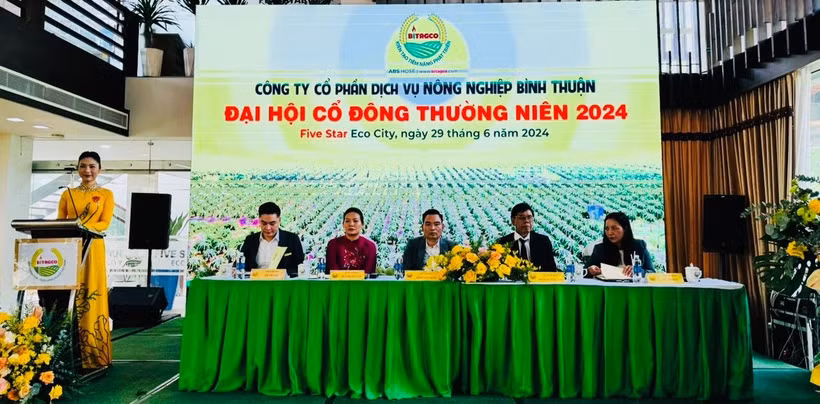 Đại hội cổ đông thường niên Công ty cổ phần Dịch vụ Nông nghiệp Bình Thuận.