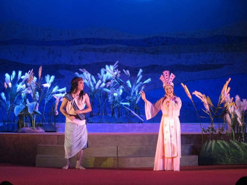 Vở diễn mang đến những rung động mới mẻ khi tái hiện câu chuyện tình yêu của Chử Đồng Tử-Tiên Dung.