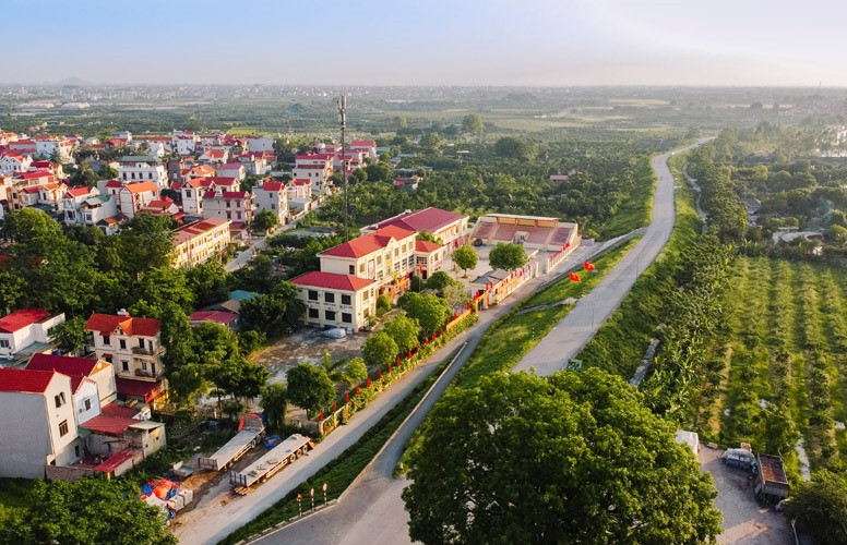 Diện mạo nông thôn Hà Nội ngày càng khang trang.