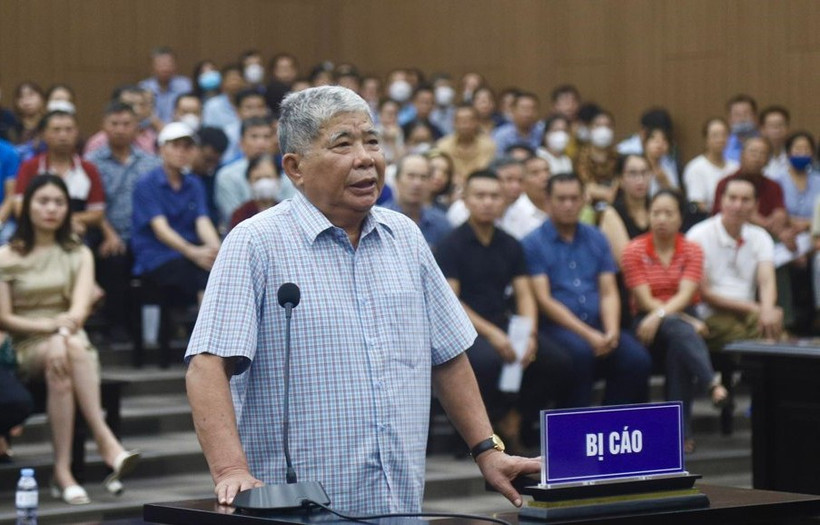 Bị cáo Lê Thanh Thản tại tòa. 