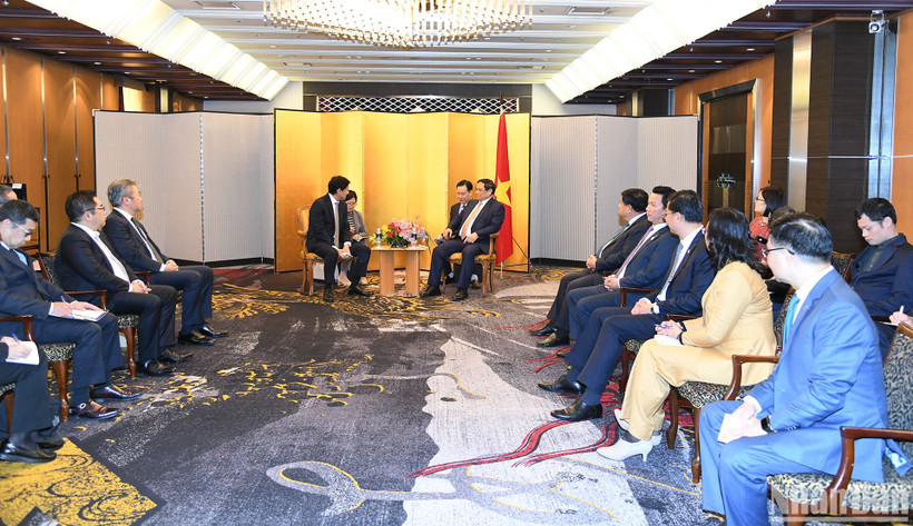 Quang cảnh buổi tiếp lãnh đạo Tập đoàn MOECO.
