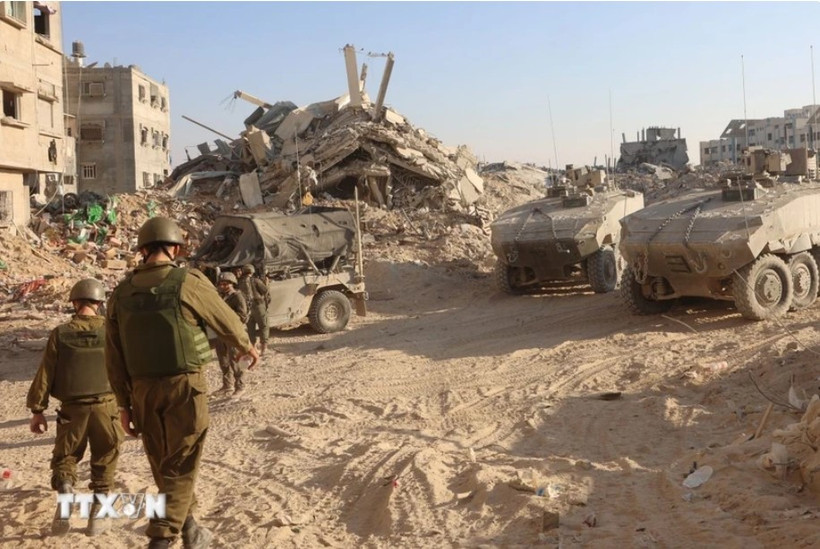 Binh sĩ Israel tại thành phố Rafah, Dải Gaza ngày 7/11/2024. (Ảnh: THX/TTXVN)