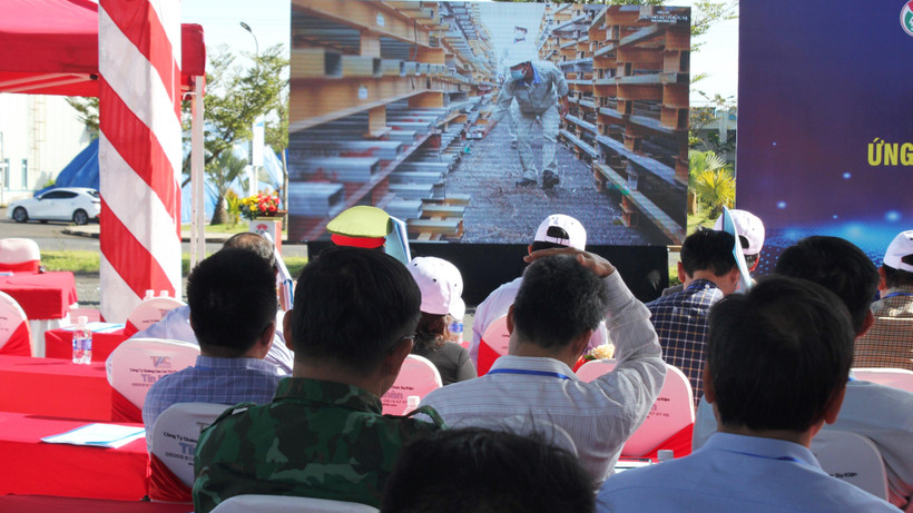 Cuộc diễn tập diễn ra với tình huống giả định “Mất nguồn phóng xạ tại Công ty Nhôm Đắk Nôngˮ do bị đánh cắp.