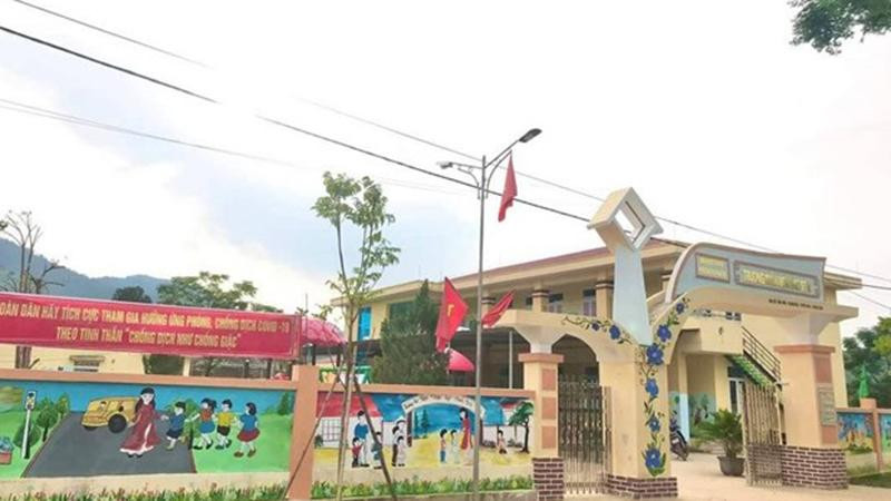 Trường mầm non Bắc Sơn, nơi xảy ra sự việc. (Nguồn: TTXVN/Vietnamnet)