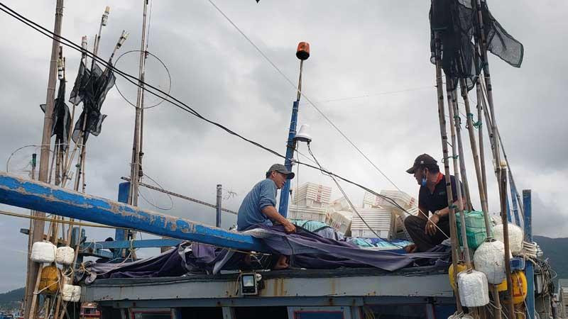 Thiết bị VMS đã được lắp đặt trên tàu cá.