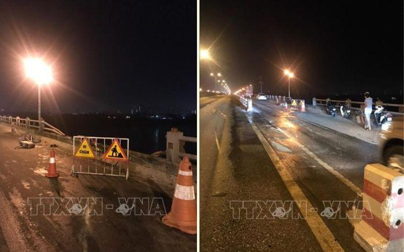 Hiện trường vụ tai nạn. (Ảnh: TTXVN) 