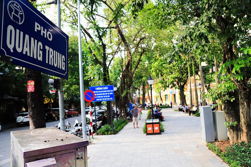 Phố Quang Trung sẽ được thí điểm tổ chức giao thông 2 chiều.