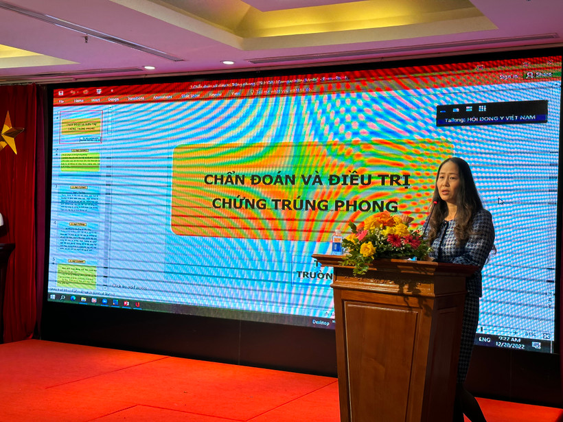 TS Ngô Quỳnh Hoa (Trường Đại học Y Hà Nội) chia sẻ nội dung chẩn đoán và điều trị chứng trúng phong.