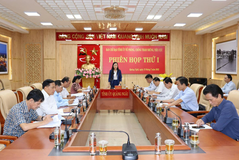 Ban Chỉ đạo Tỉnh ủy về phòng, chống tham nhũng, tiêu cực tỉnh Quảng Ngãi họp Phiên thứ nhất.