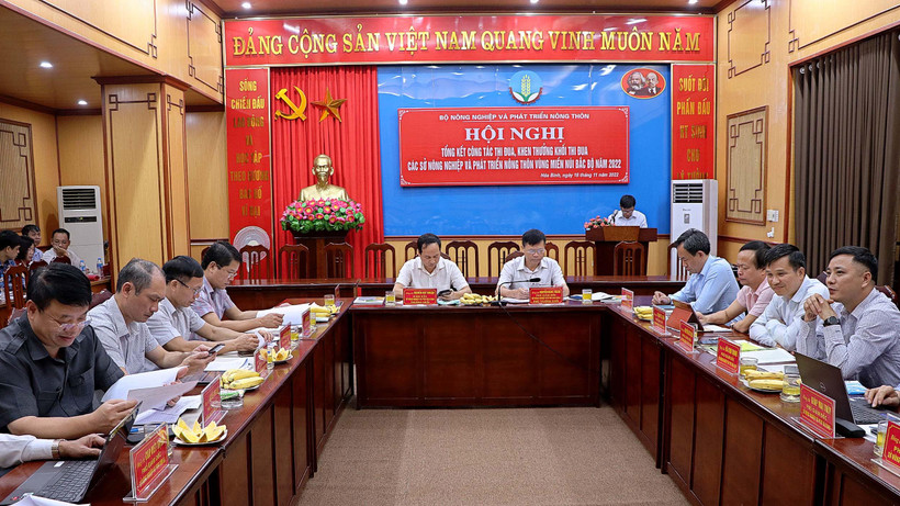 Đại diện lãnh đạo ngành nông nghiệp 12 tỉnh miền núi Bắc Bộ dự hội nghị tổng kết.