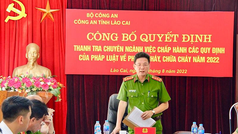 Công an Lào Cai sẽ tiến hành thanh tra 38 đơn vị về chấp hành pháp luật phòng cháy, chữa cháy.