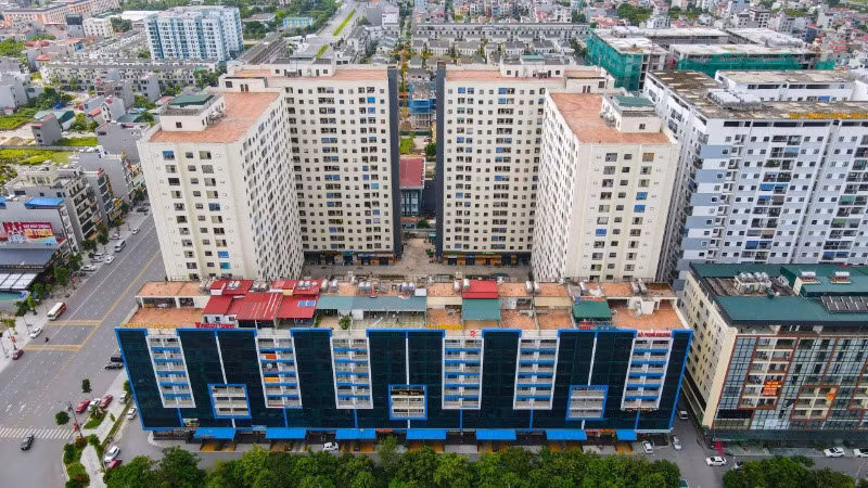 Một góc khu nhà ở xã hội trên địa bàn thành phố Bắc Ninh, tỉnh Bắc Ninh.