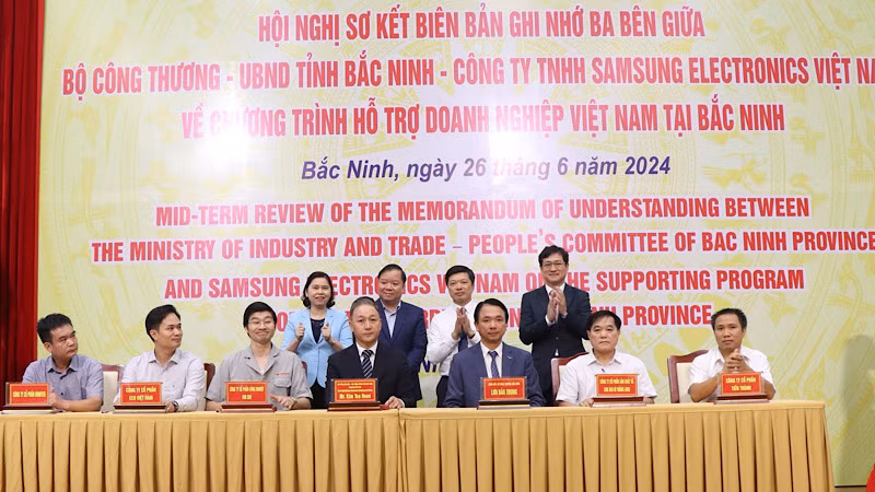 Các bên ký kết Biên bản ghi nhớ hợp tác năm 2024.