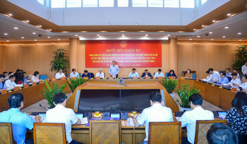 Quang cảnh buổi giám sát. Ảnh ( Duy Linh)