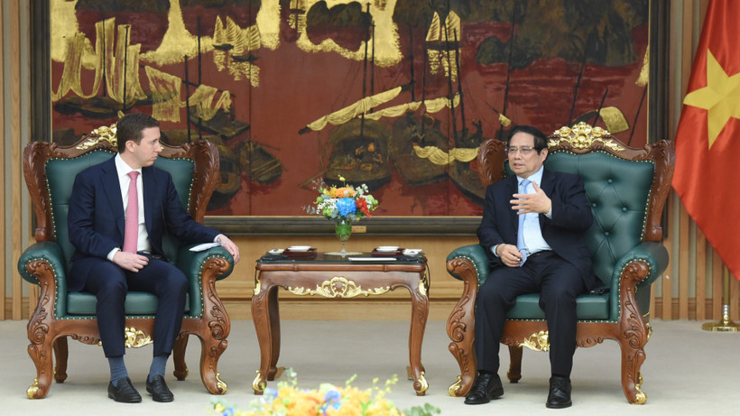 Thủ tướng Phạm Minh Chính tiếp ông Jefferey Perlman, Tổng Giám đốc Tập đoàn Warburg Pincus của Hoa Kỳ.