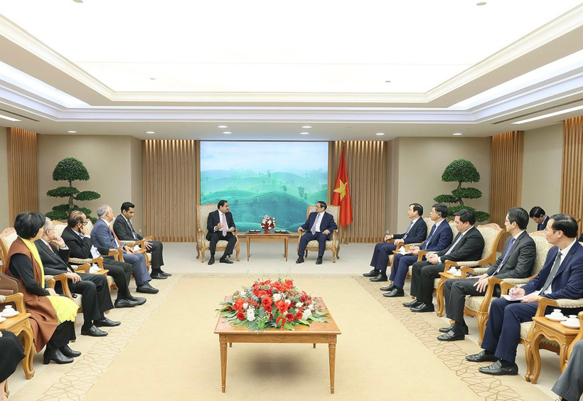 Thủ tướng Phạm Minh Chính tiếp ông Gautam Adani, Chủ tịch Tập đoàn Adani - Tập đoàn kinh tế lớn nhất Ấn Độ.