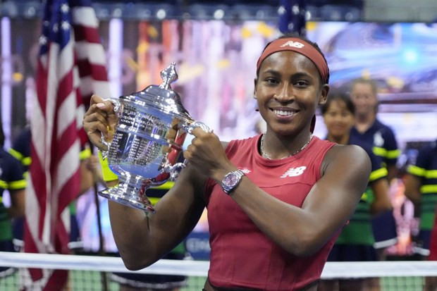 Coco Gauff lần đầu giành danh hiệu Grand Slam. (Nguồn: Reuters)