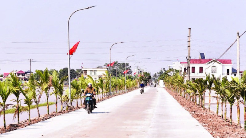 Hạ tầng nông thôn hiện đại, khang trang là niềm tự hào của huyện nông thôn mới nâng cao Xuân Trường.