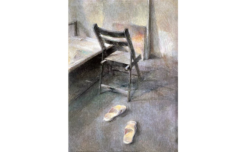 Buổi tối,114x82cm, sơn dầu trên vải, 1999. 
