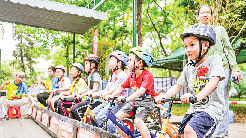 Các em thiếu nhi tại Lễ hội thiếu nhi Thành phố Hồ Chí Minh năm 2024. (Ảnh CTV) 